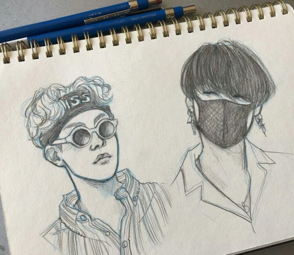 Скетчи БТС стиль