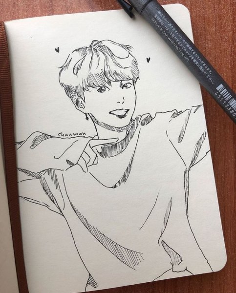 Скейч бук БТС