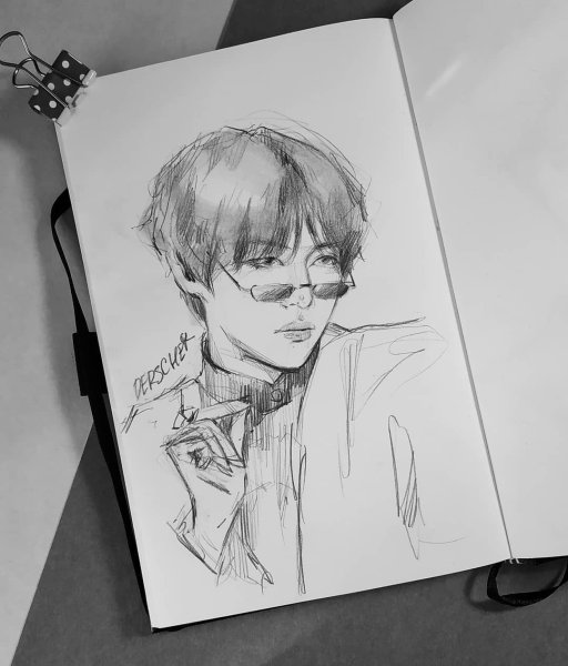 Скетчбук для рисования BTS