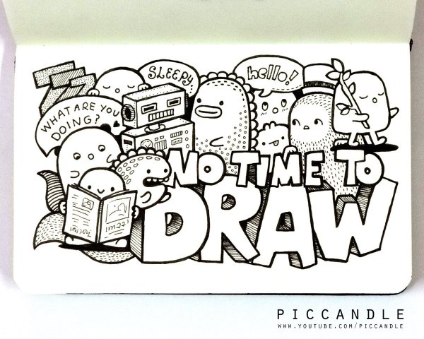 Раскраски для скетчбука