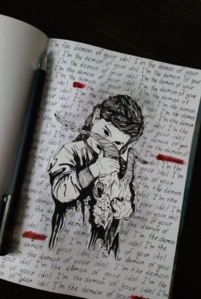 Идеи для скетчбука страшные