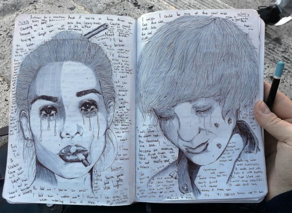 Депрессивный скетчбук