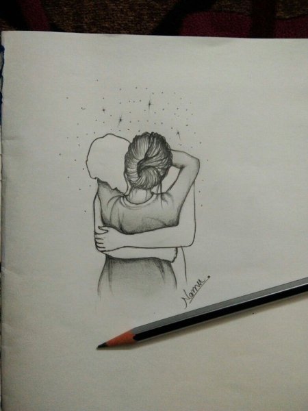 Рисунки грустные для скетчбука легко