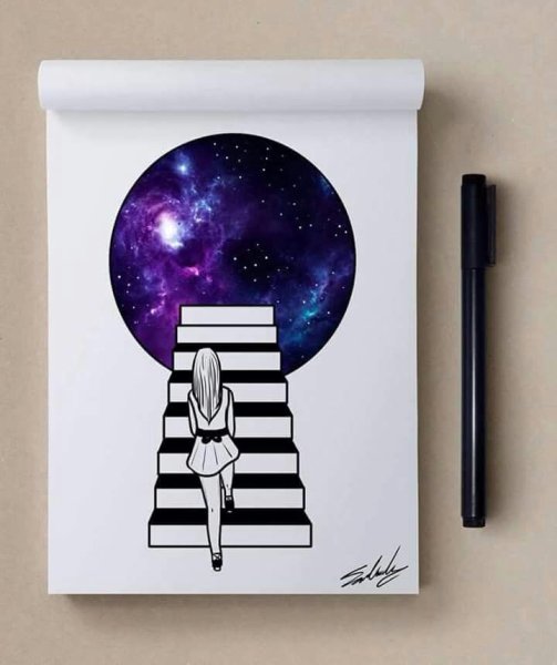 Идеи для рисования космос