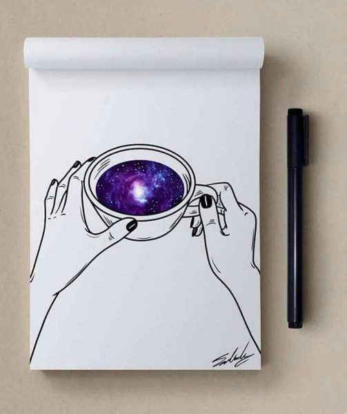 Космический стиль в рисовании