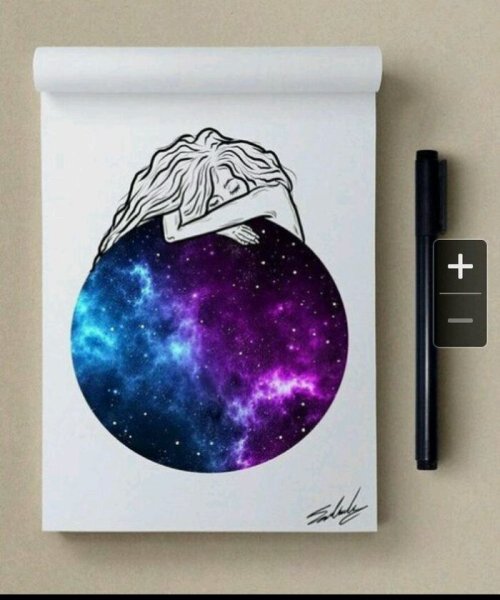 Рисунки космоса для срисовки