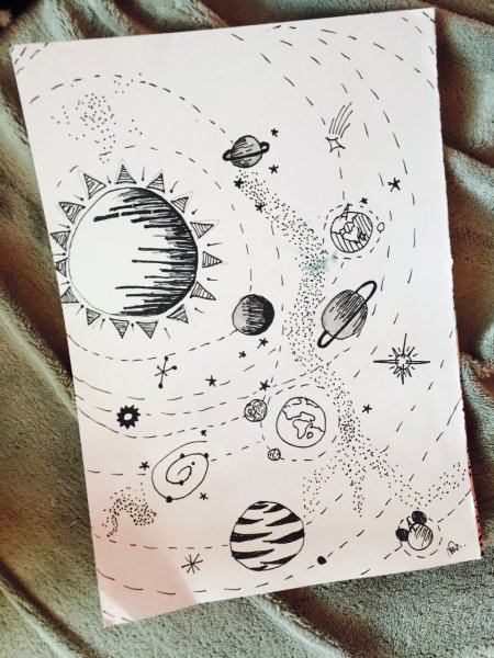 Космос для скетчбука