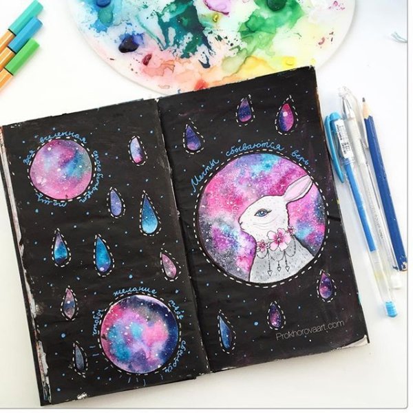 Скетчбук космос