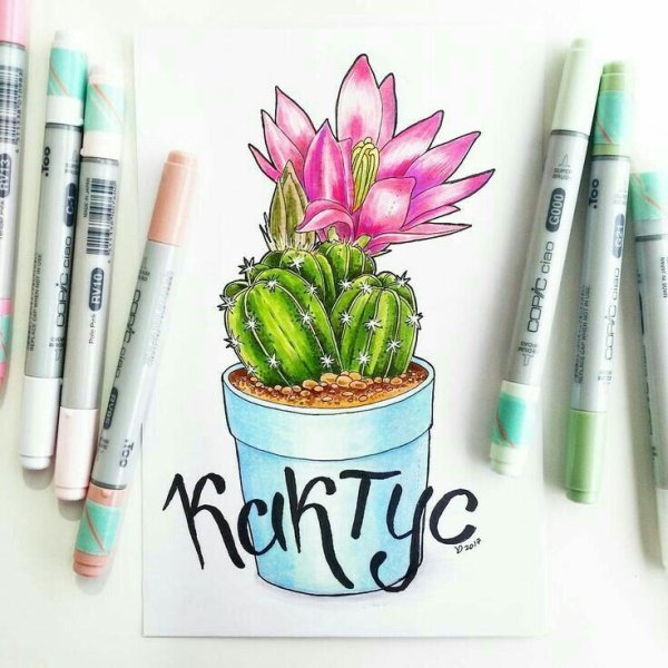 Скетчи маркерами