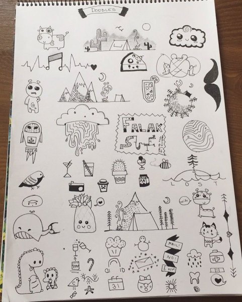 Маленькие рисунки для скетчбука