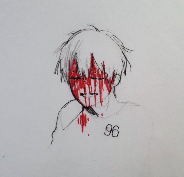 Рисунки для срисовки с кровью