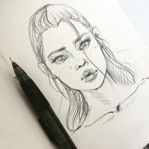 Зарисовки в скетчбуке