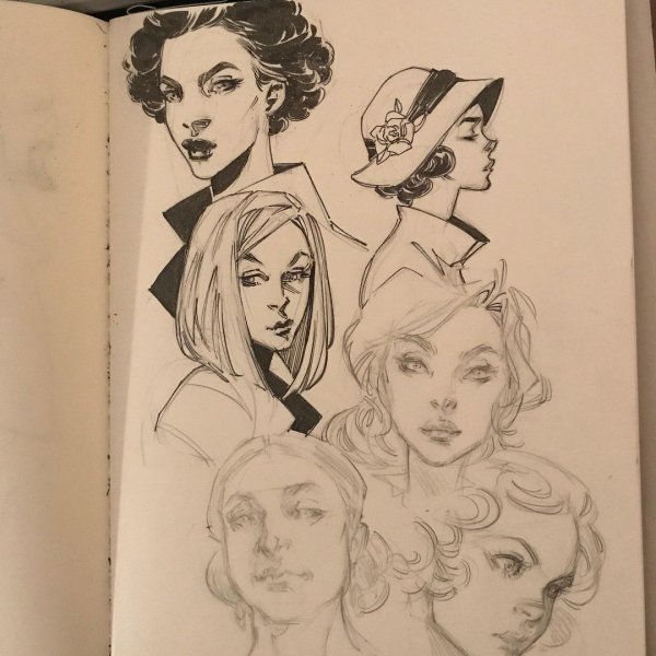 Зарисовки для скетчбука персонажи