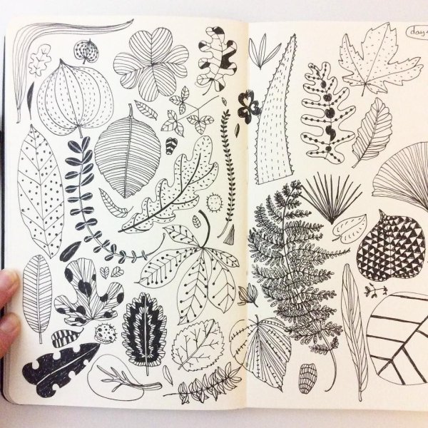 Красивые узоры для скетчбука