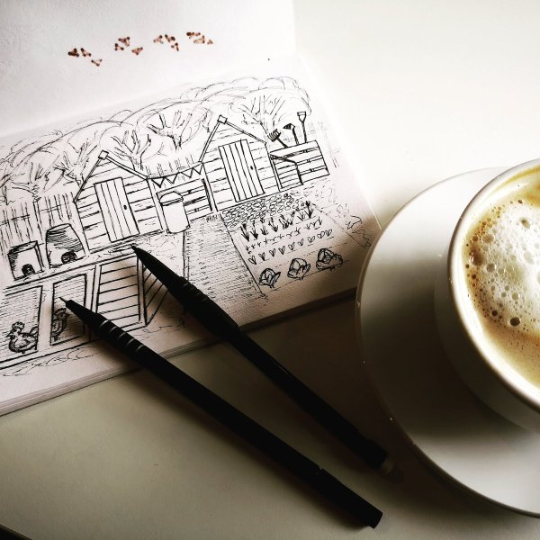 Кофе для скетчбука