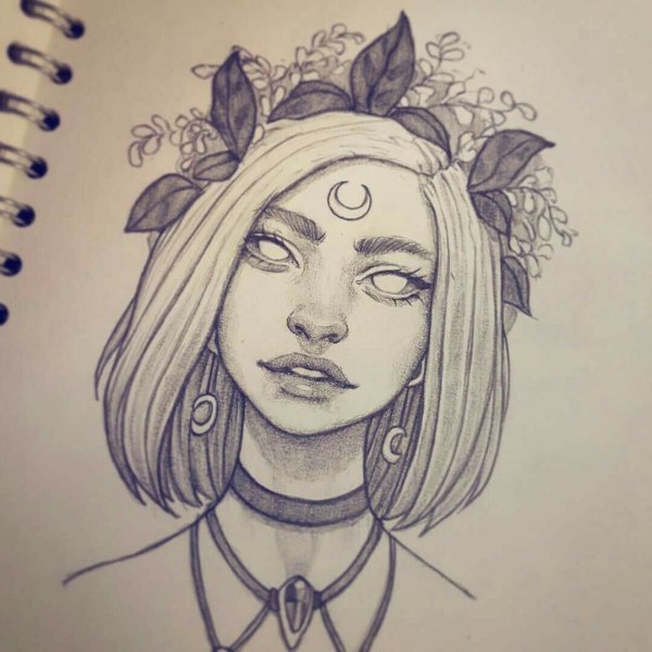 Рисунки для срисовки девушки