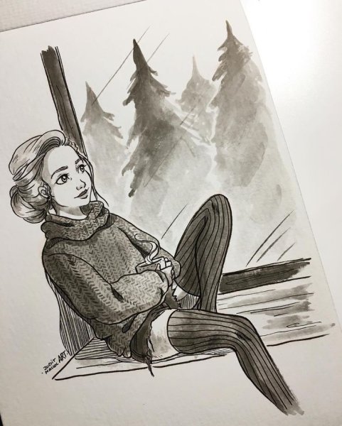 Рисунки в скетчбук карандашом