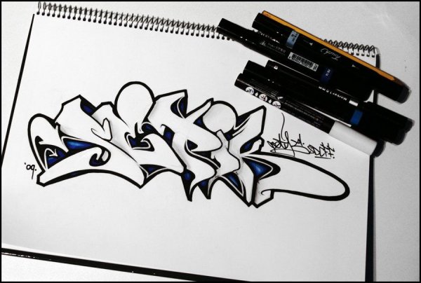 Graffiti на бумаге