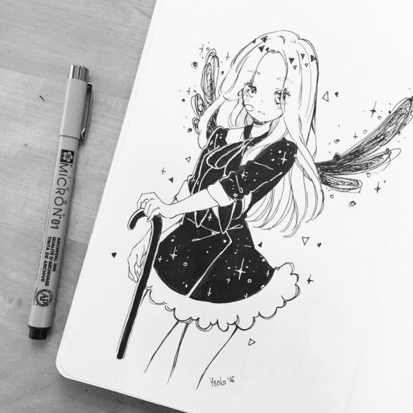 Идеи для рисования линером