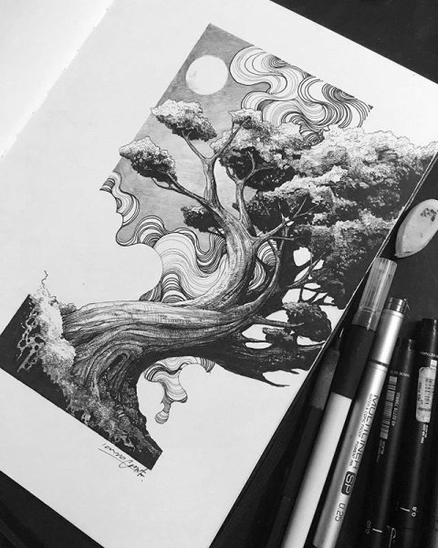 Графика в скетчбуке