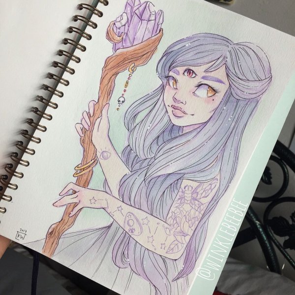 Красивые арты в скетчбук