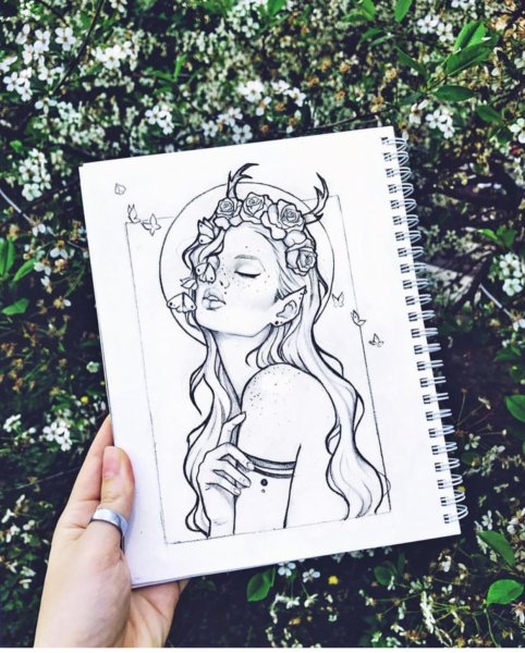 Рисунки для скетчбука сложные