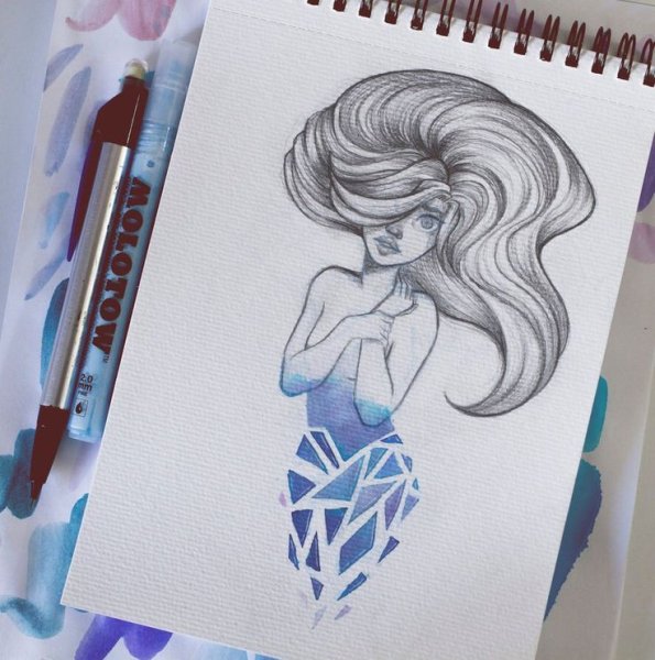 Рисунки в скетчбуке