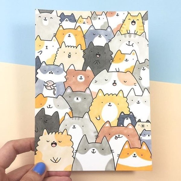 Котики для скетчбука