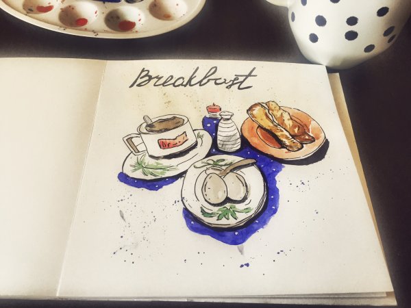 Фуд скетчинг