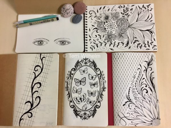 Красивые украшения для скетчбука