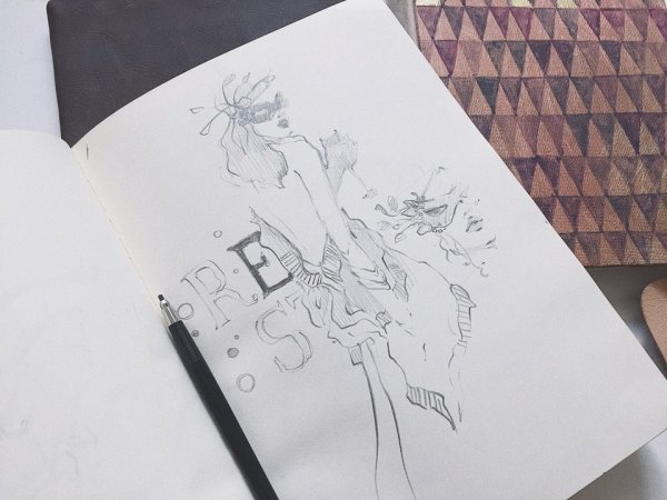Срисовки карандашом для скетчбука Эстетика