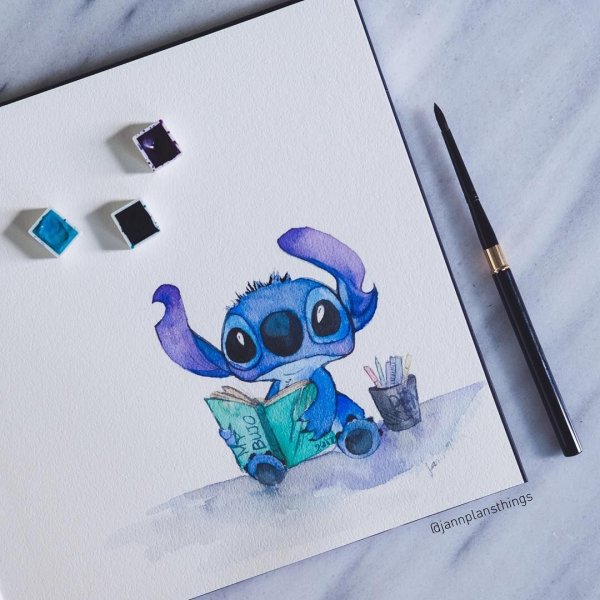 Ститч в для скетчбука карандашом