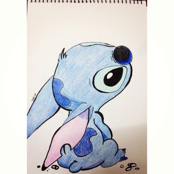 Лёгкие рисунки Стич