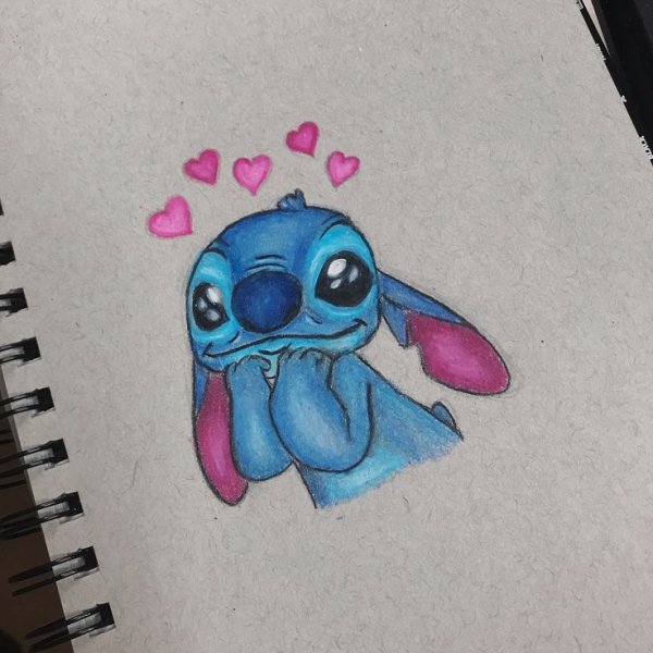 Рисунки для срисовки Стич