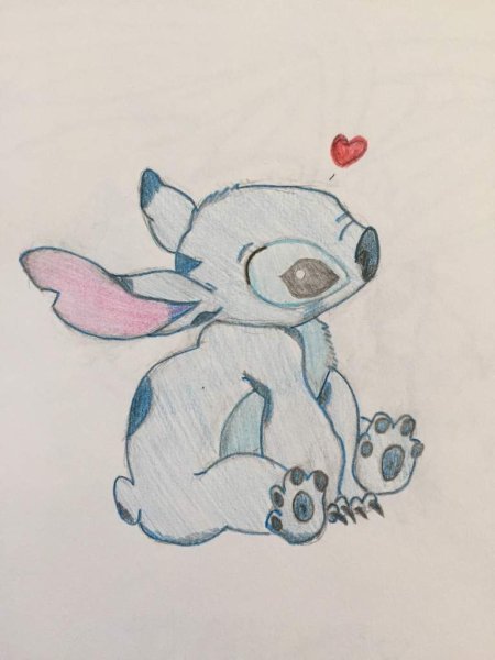 Стич карандашом для срисовки легко