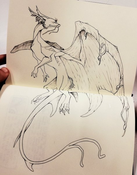 Рисования скетчбук драконы