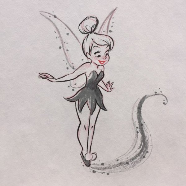 Феи рисунки в скетчбуке