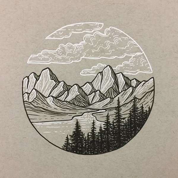 Горы в круге