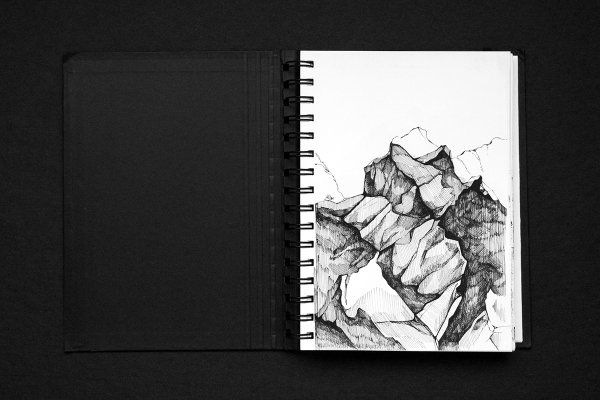 Горы для скетчбука