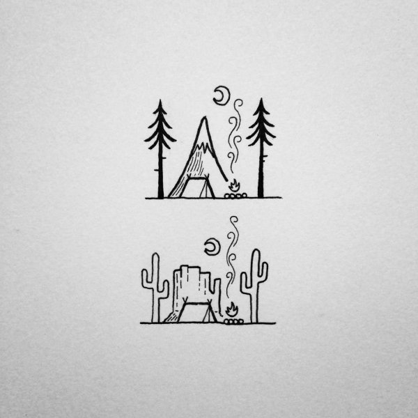 Рисунки в стиле Минимализм