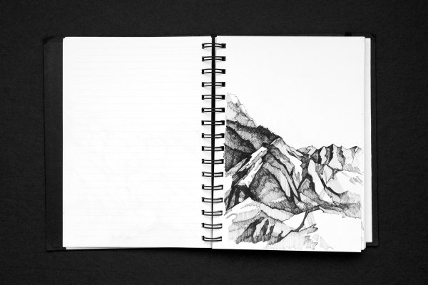 Горы для скетчбука