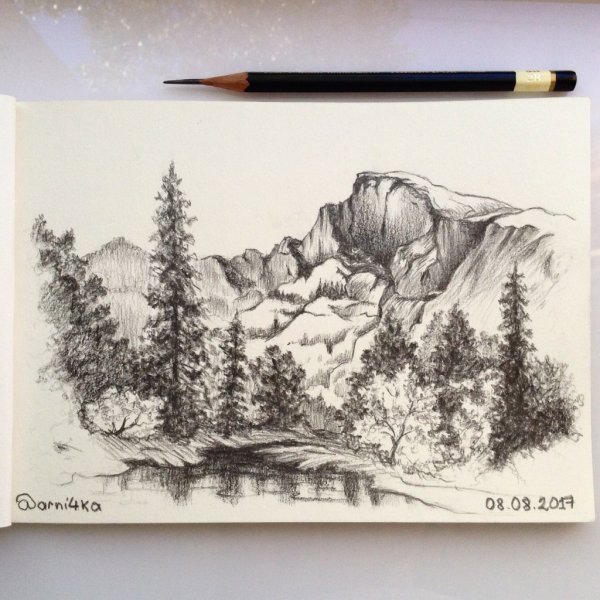 Скетч пейзаж