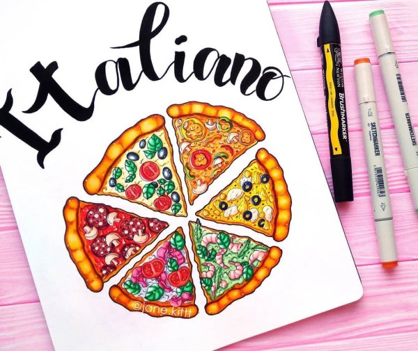 Еда для скетчбука