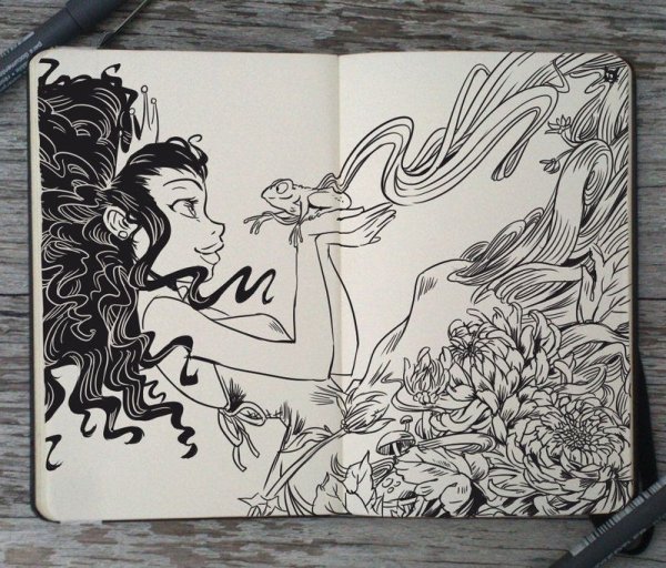 Рисунки в скетчбуке