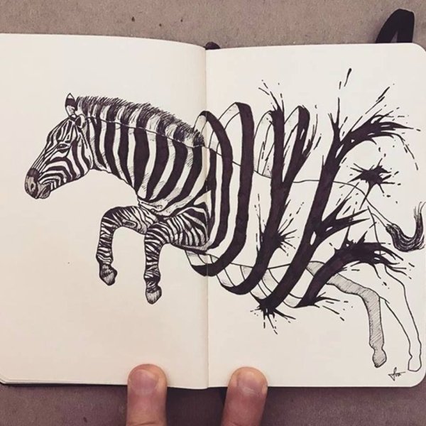 Креативные рисунки для скетчбука