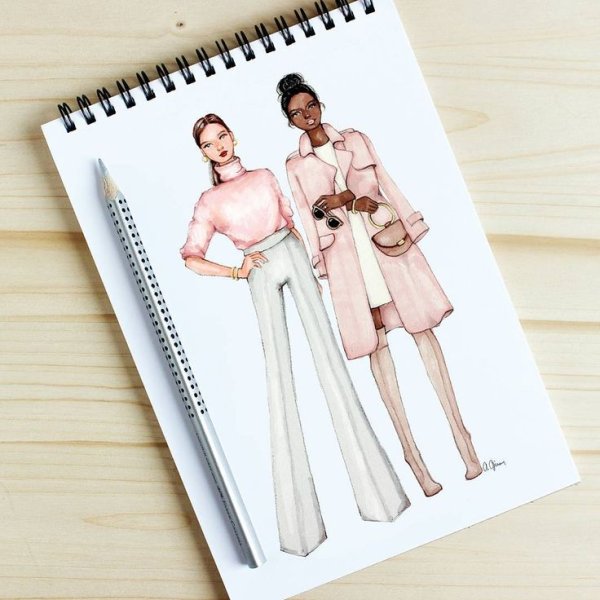 Блокнот для эскизов одежды