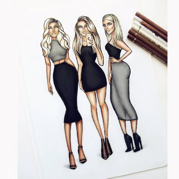 Скетчбук модельера одежды