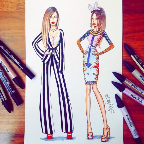 Наряды для скетчбука