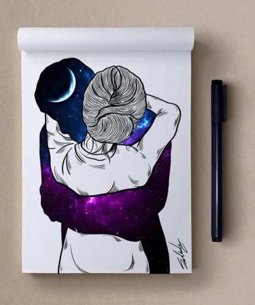 Рисунки для срисовки в скетчбук