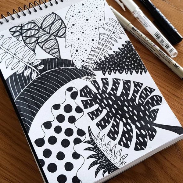 Скетчбук дудлинг